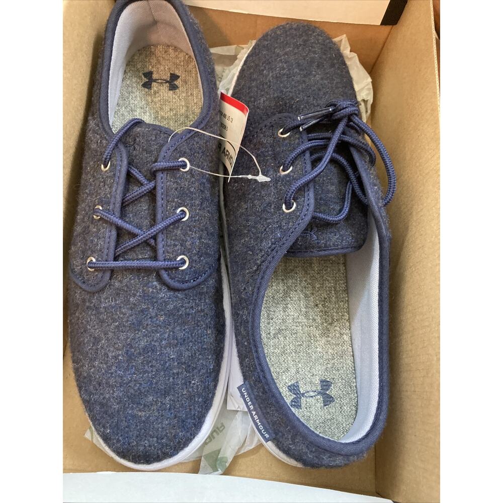 Under Armour Women's Encounter Wool Sneakers - size 12 Navy blue Comfort Shoes